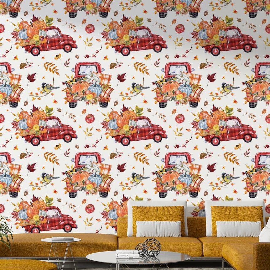 The color palette is composed of classic autumn colors