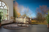 The high-resolution print shows fine details of the tree trunks and leaves.

