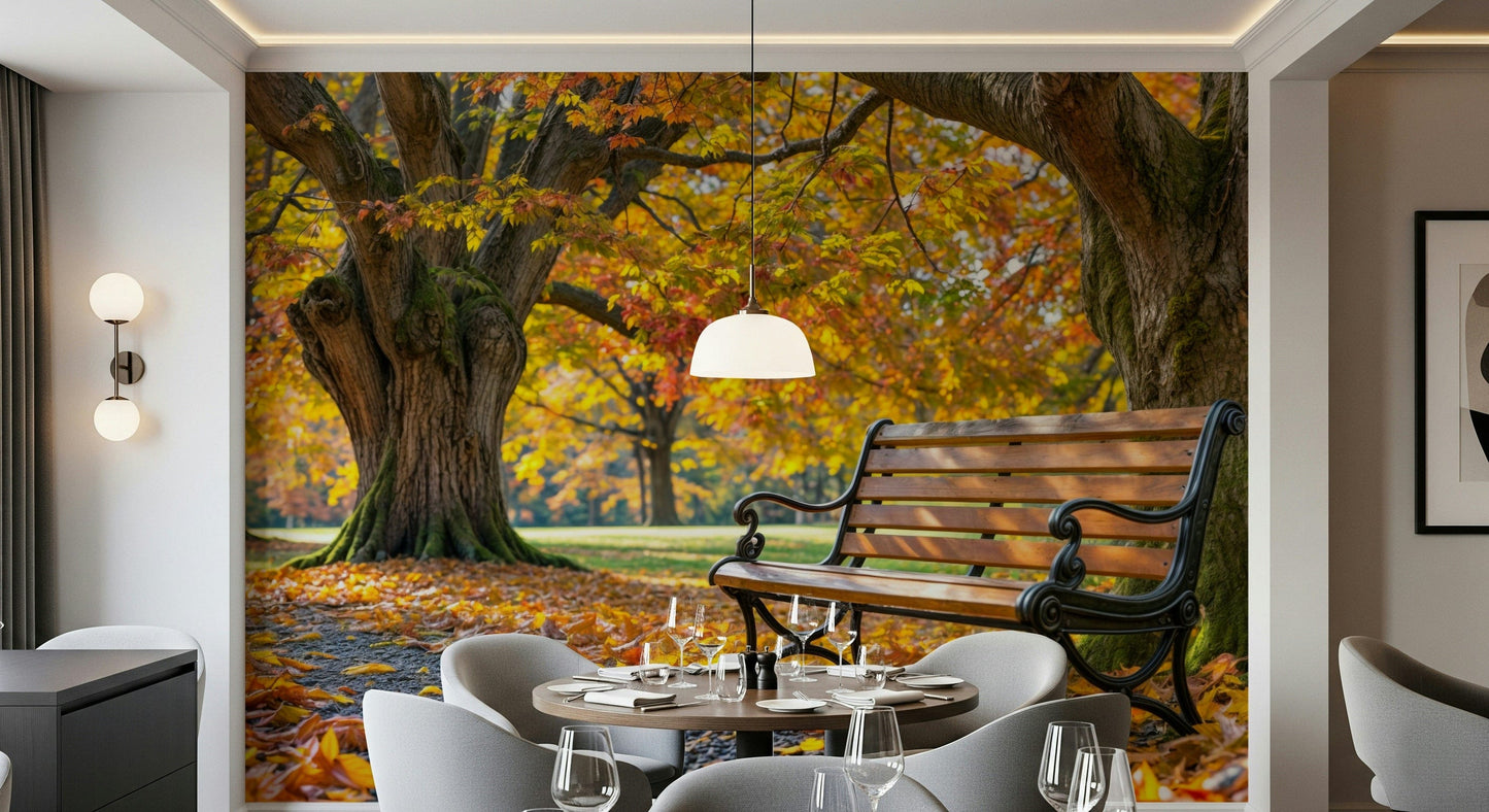 Murale della serenità autunnale