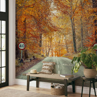 The mural has a warm, graceful feel.

