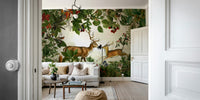 Nature-inspired mural wallpaper

