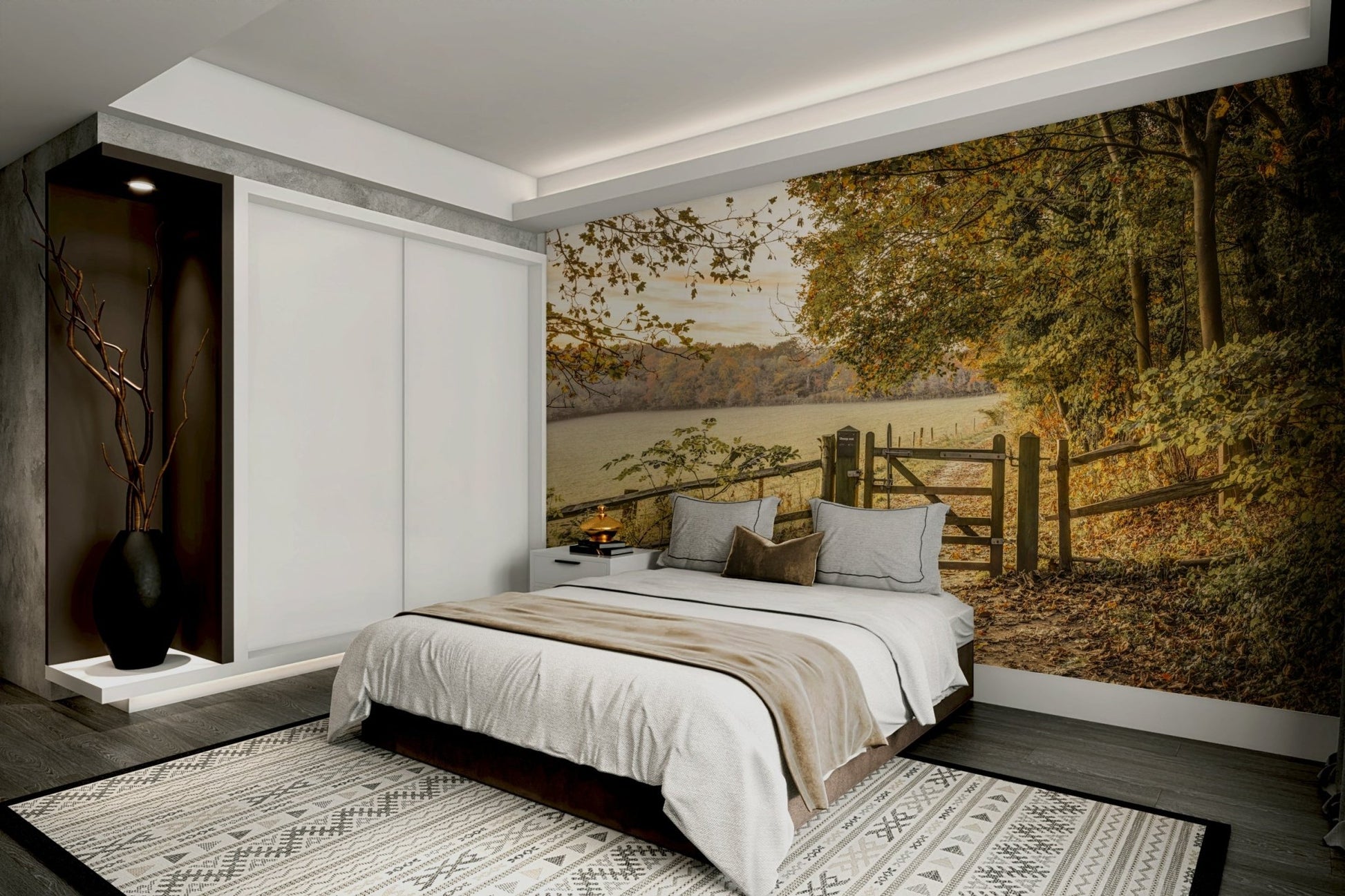 Ideal for a living room, dining room, or study.

