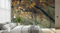 Seasonal landscape home décor for a quiet study or library room.