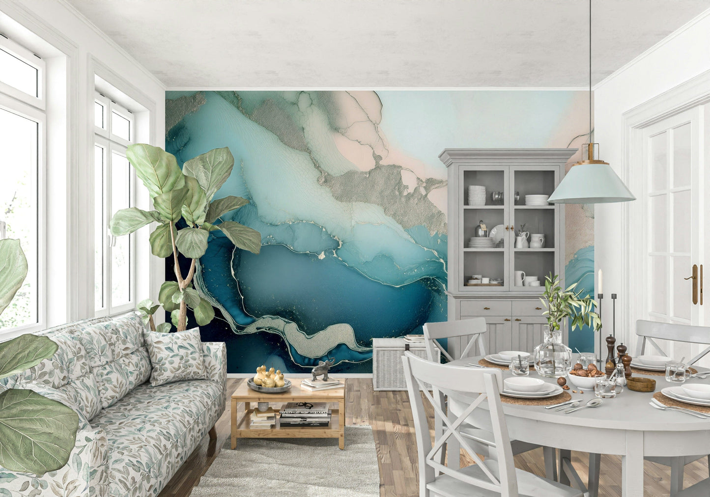 Mystic Mineral Layers Wall Mural