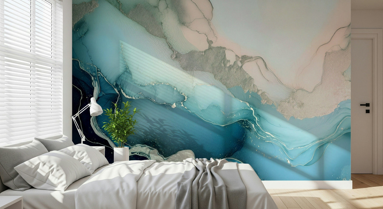 Mystic Mineral Layers Wall Mural