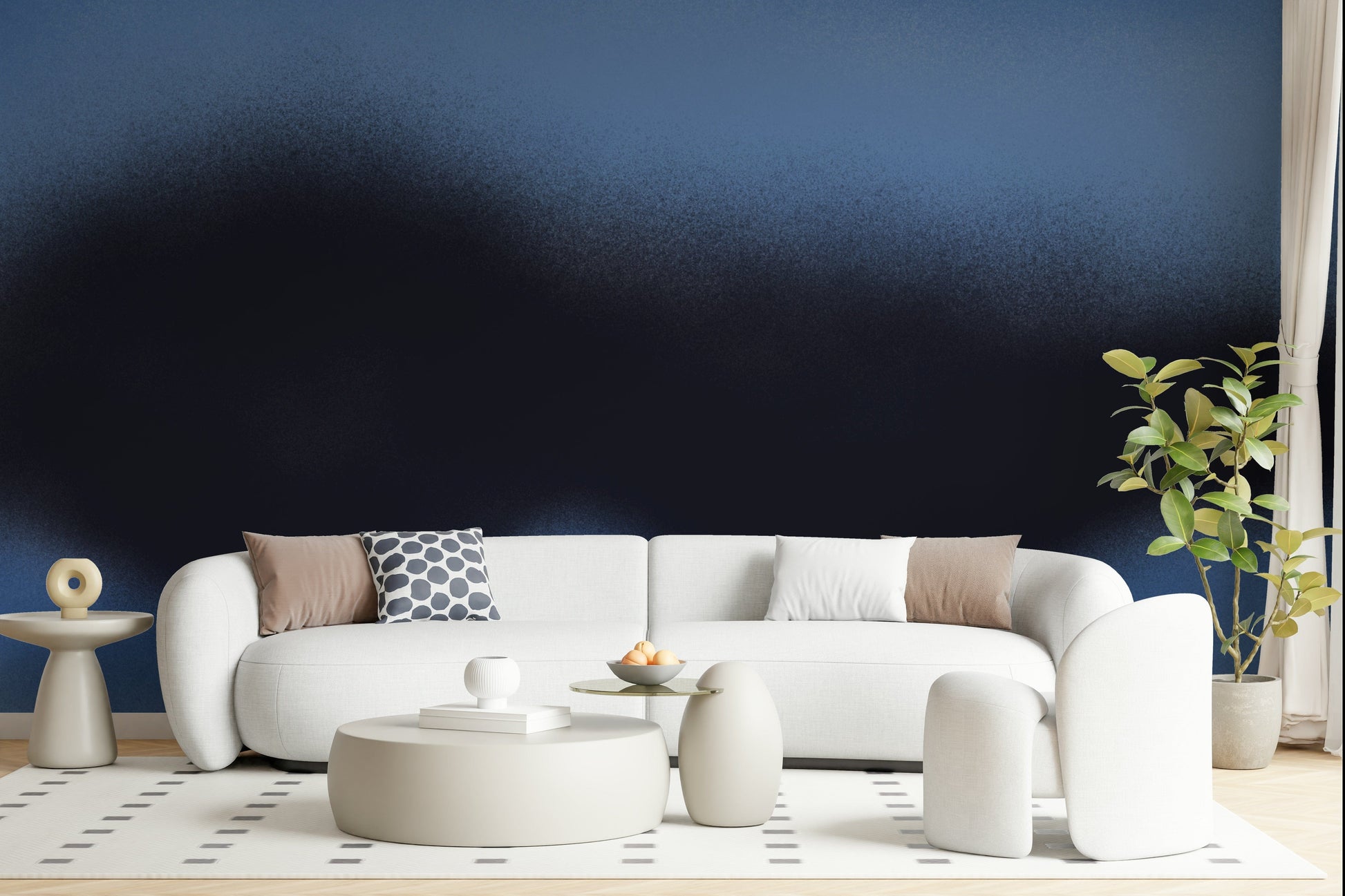 A beautiful wide-angle wall mural of an ethereal scene.

