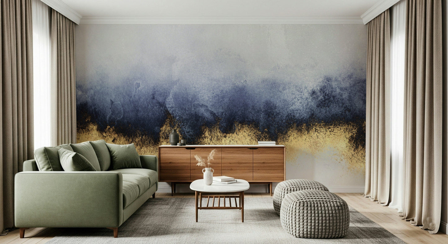 A graceful subtle pattern wall mural in rich, lavish tones.