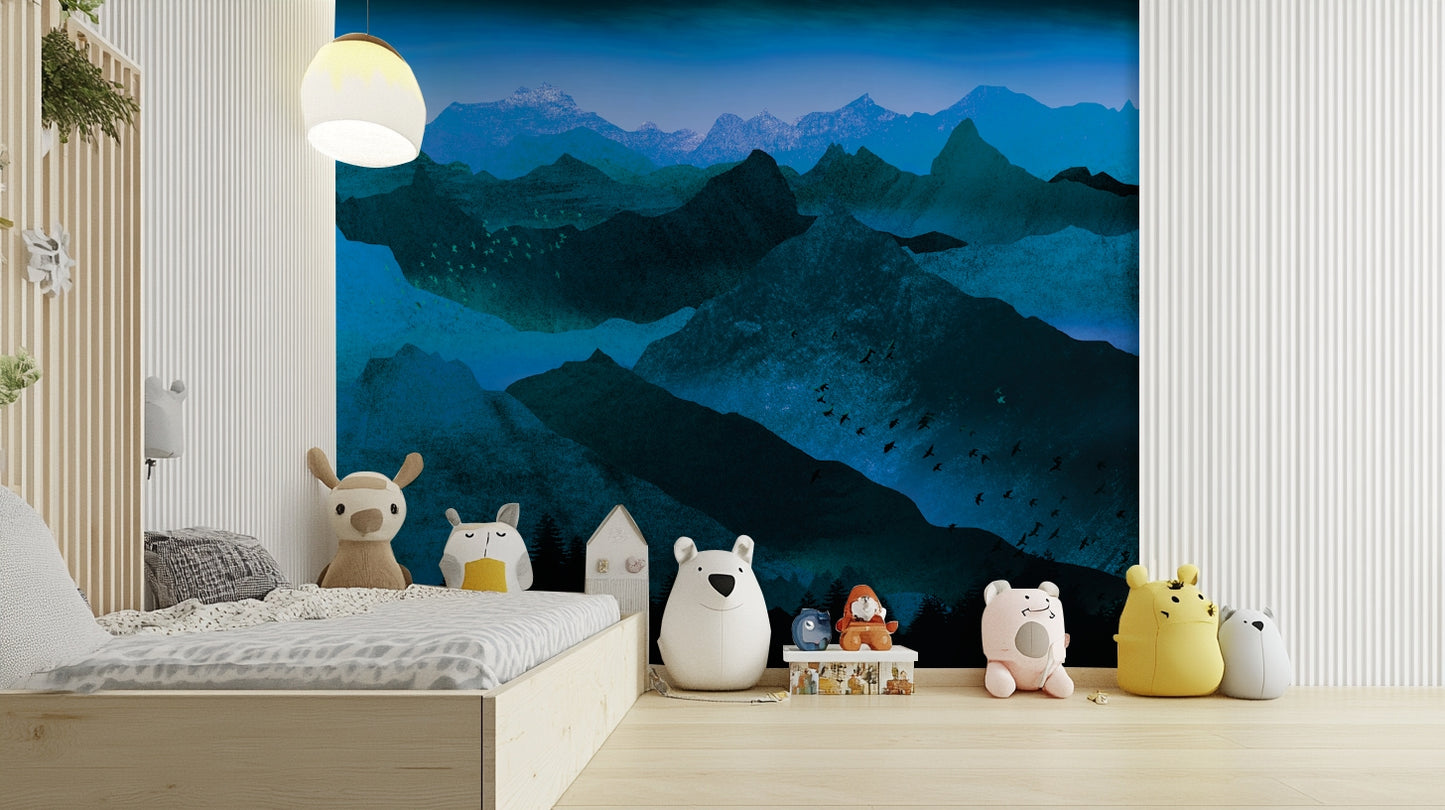 Fond d'écran de majesté de montagne azure