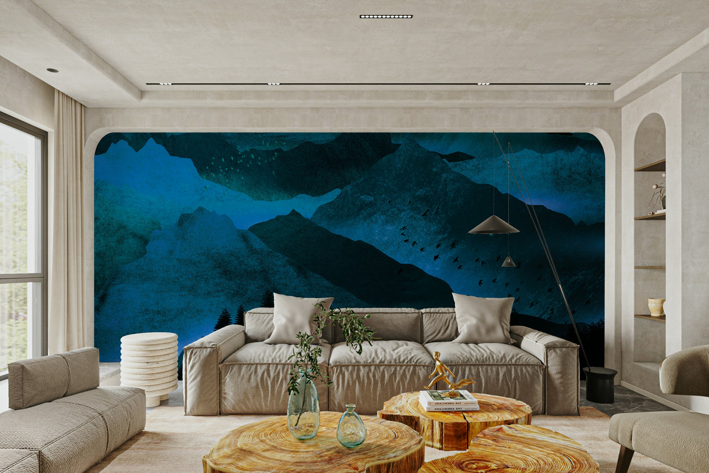 Fond d'écran de majesté de montagne azure