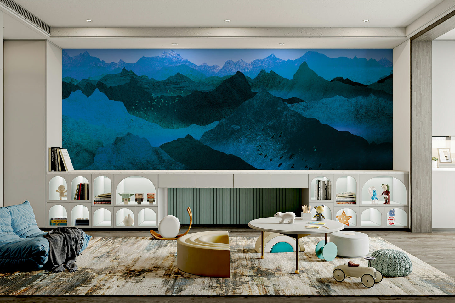 Fond d'écran de majesté de montagne azure