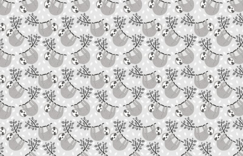 Sömniga dovlar på bladgrenar tapeter in your room — zoomed