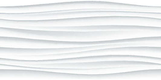 Abstract White Waves Wallpaper Mural