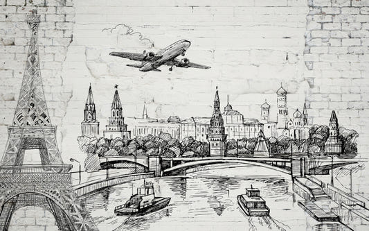 Old Brick World World Mark Marks Wallpaper Murales