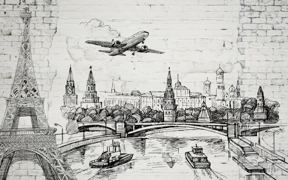 Old Brick World Landmarks Muraturi de tapet in your room — zoomed