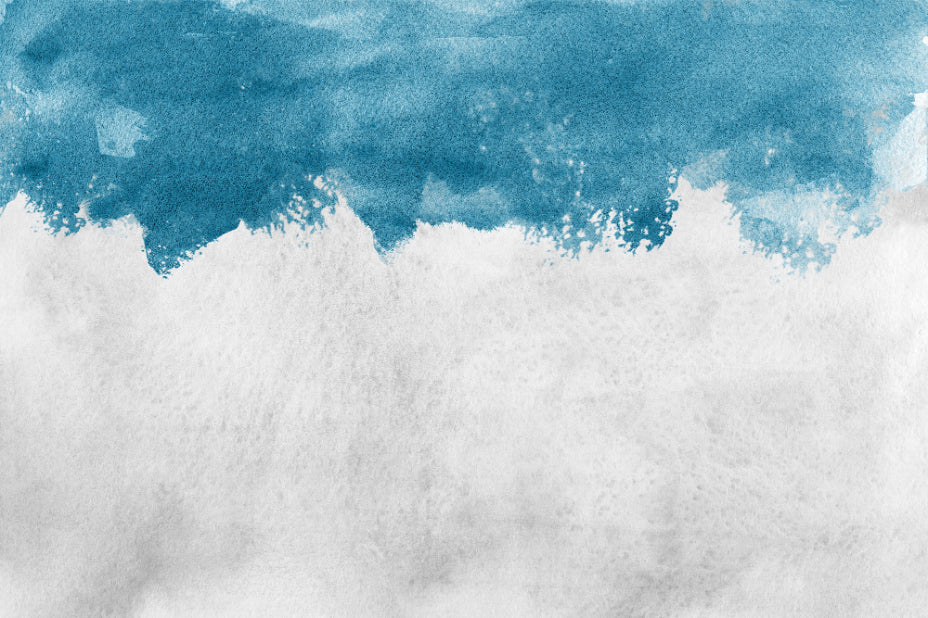Blue Peel and Stick Wallpaper Wandbild in your room — zoomed