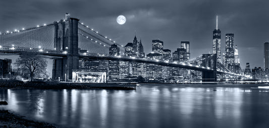 New York City Night View Wallpaper väggmålningar