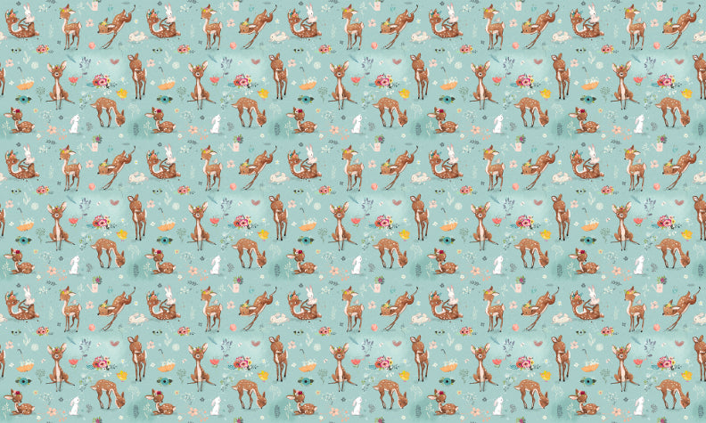 Little Hirsch und Hare Kinderzimmer Tapete