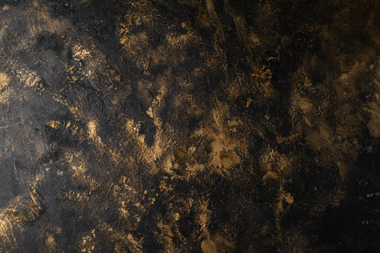 Schwarzes gold strukturiertes Tapeten Wandgemälde