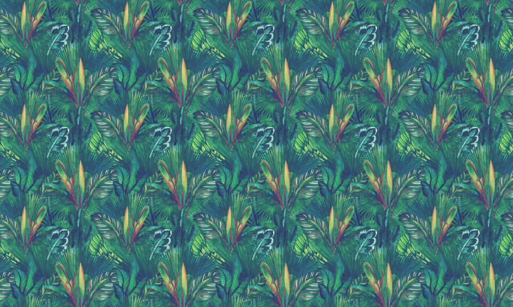 Tropische Schale und Stickwallpaper