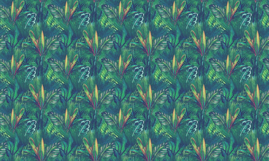 Tropical Afpellen en plakken Wallpaper
