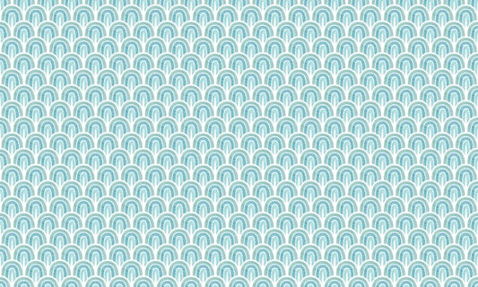 Blau Ästhetische Regenbogen Tapete - warmes Pastellfreies Design