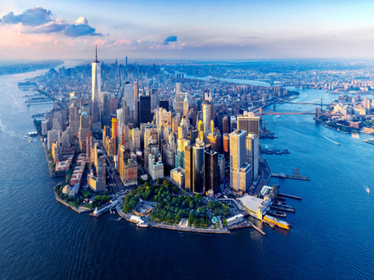 Manhattan Skyline Aerial View Wall Mural