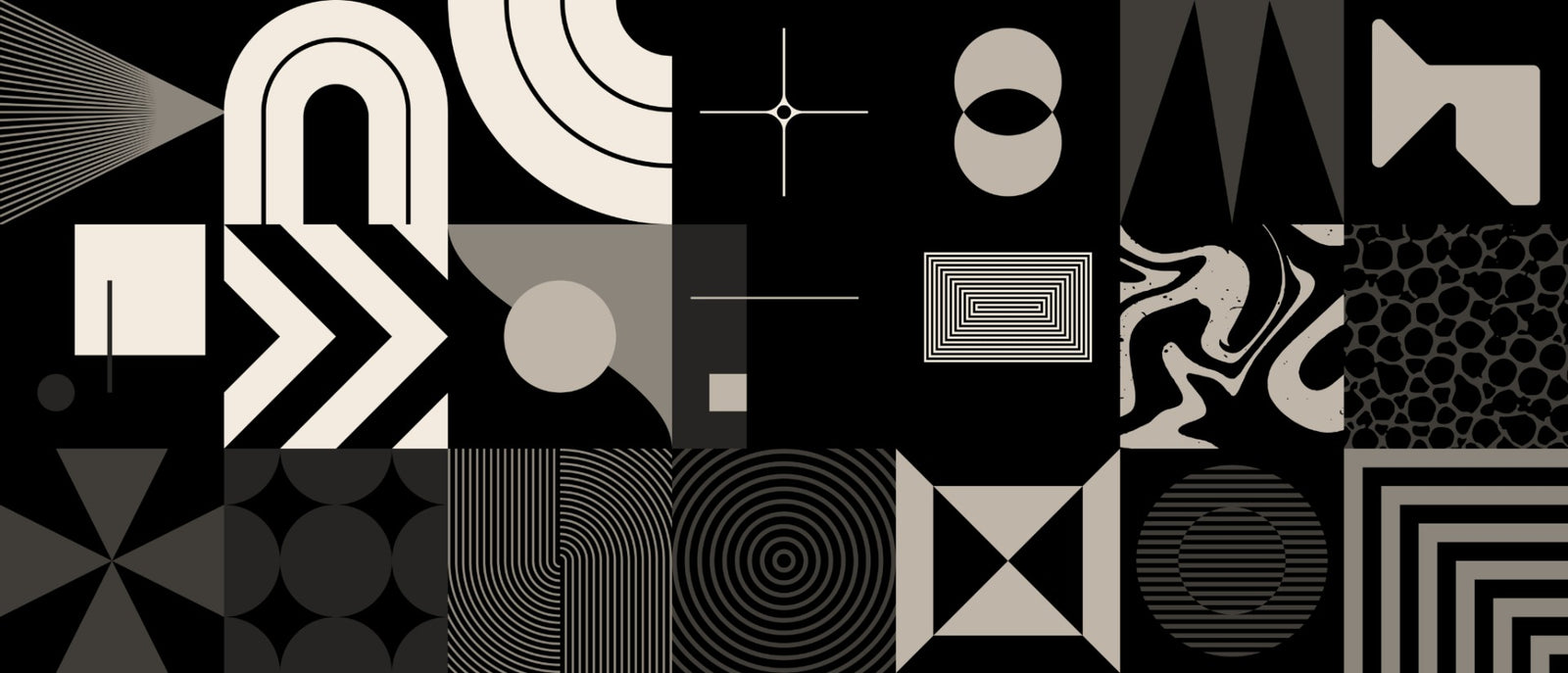 Geometrische Eleganz Wandmalerei