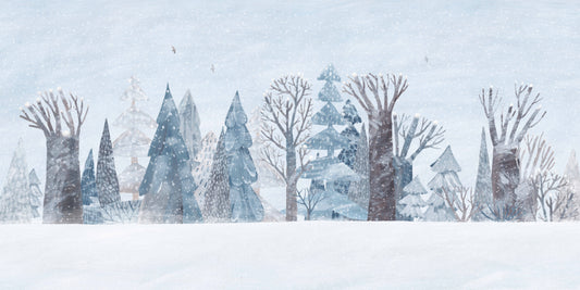 Winter Wonderland Forest Wall Mural