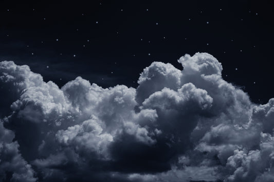 Murale murale di nuvole di cielo notturno stellato