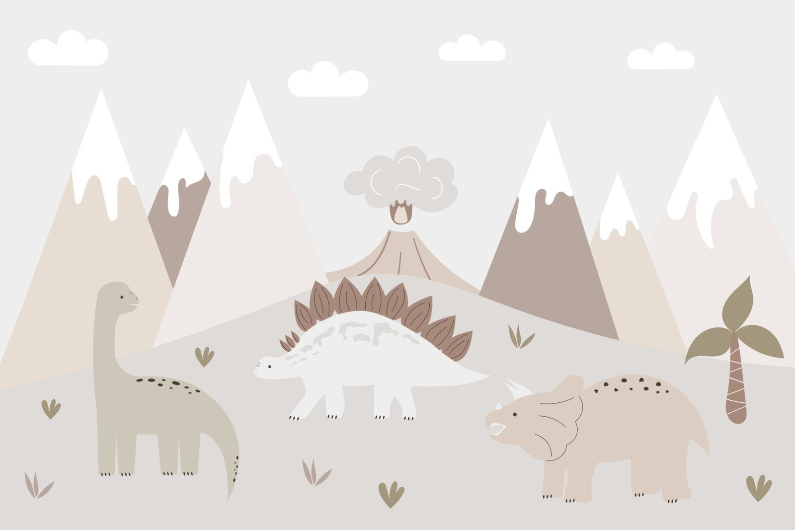 Jurassic Landscape Wall Mural