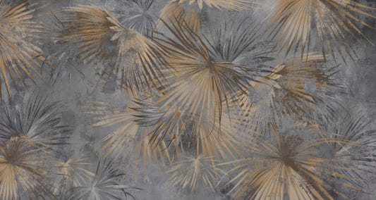 Frond Golden Frond Elegance Mural