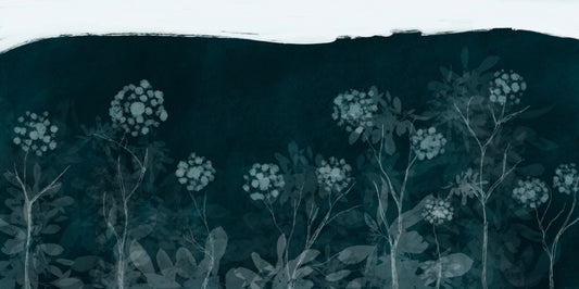Midnight Botanical Wall Mural