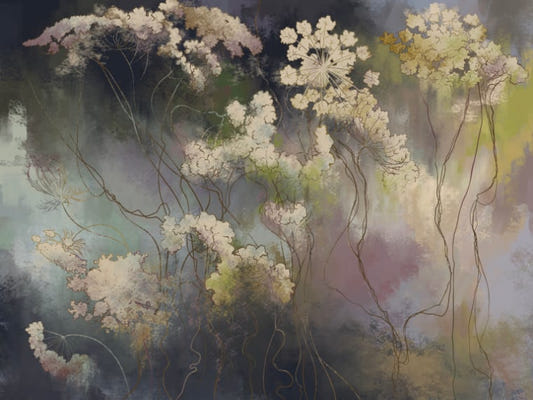 Murmure mural whisper flower