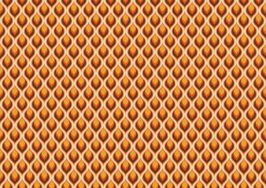 Retro Flame Muster Wallpaper