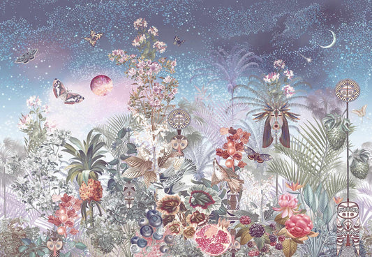 Mystic Garden Księżyca Solar Flower Tobestry Mural