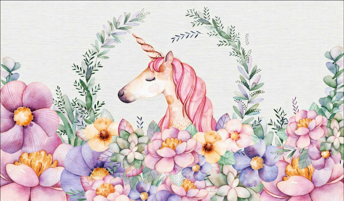 Flora Flora Unicorn Majesté murale murale