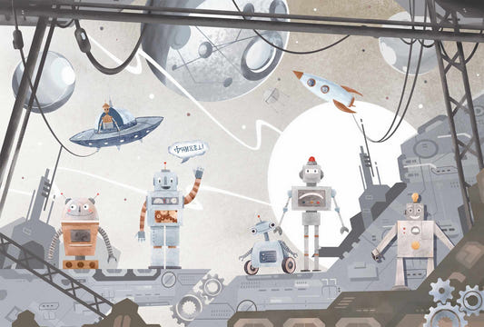 Stellaire Bot Expedition Mur Mural
