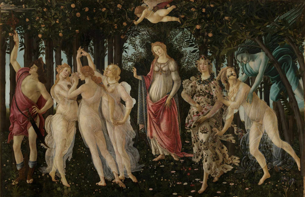 BOTTICELLI's Garden primavera murale murale in your room — zoomed