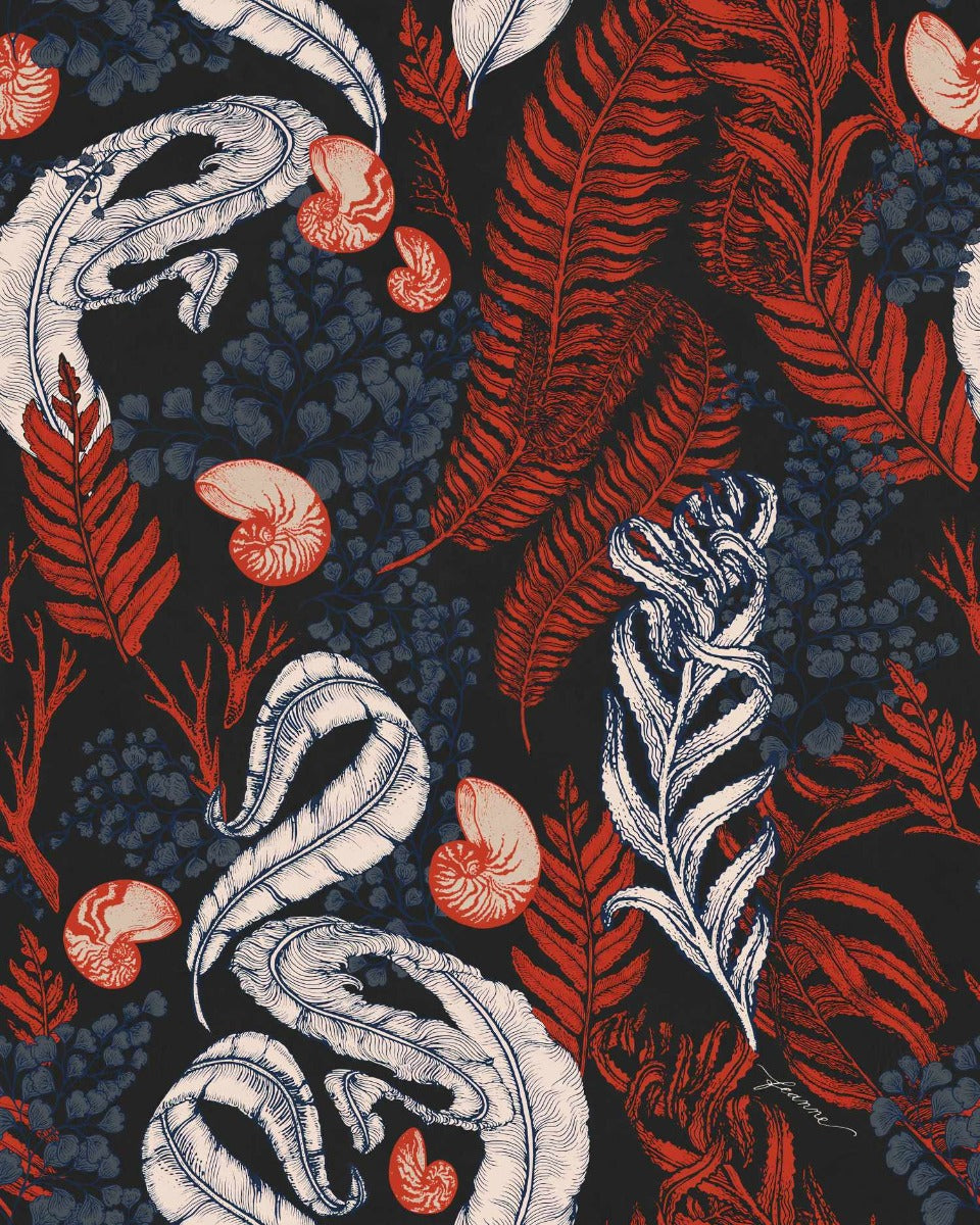 Coral coral nautilus tapet mural