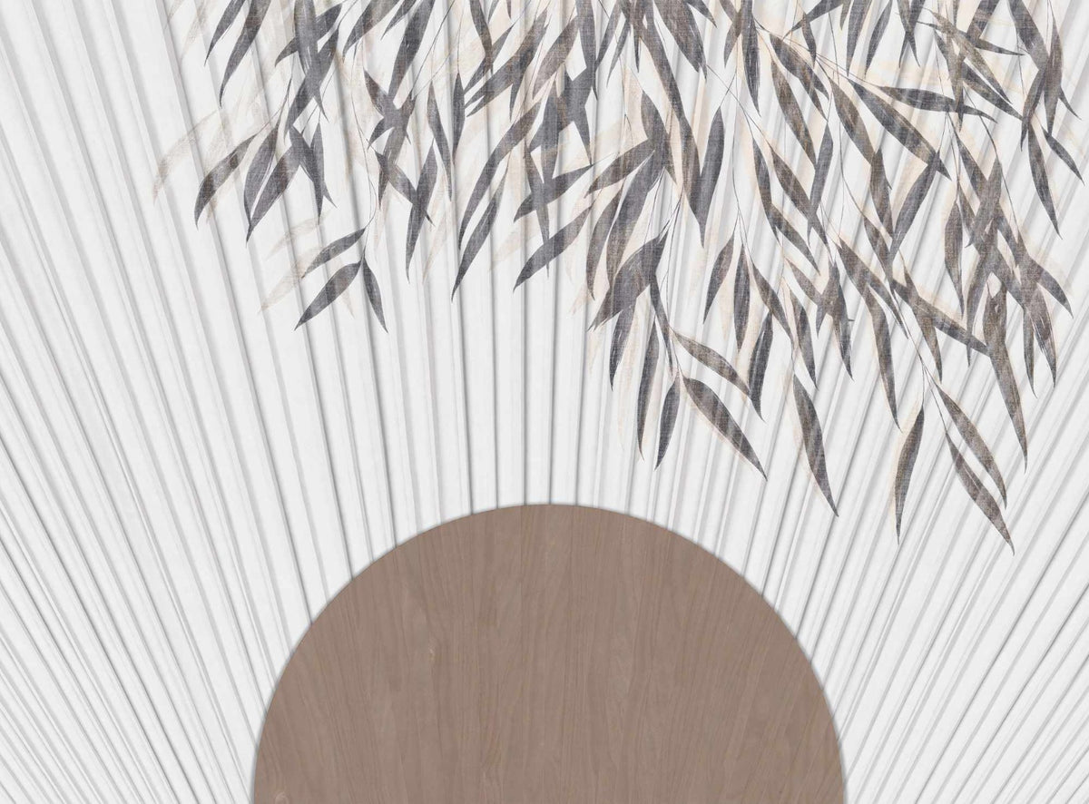 Striped Illustration Wallpaper Mural