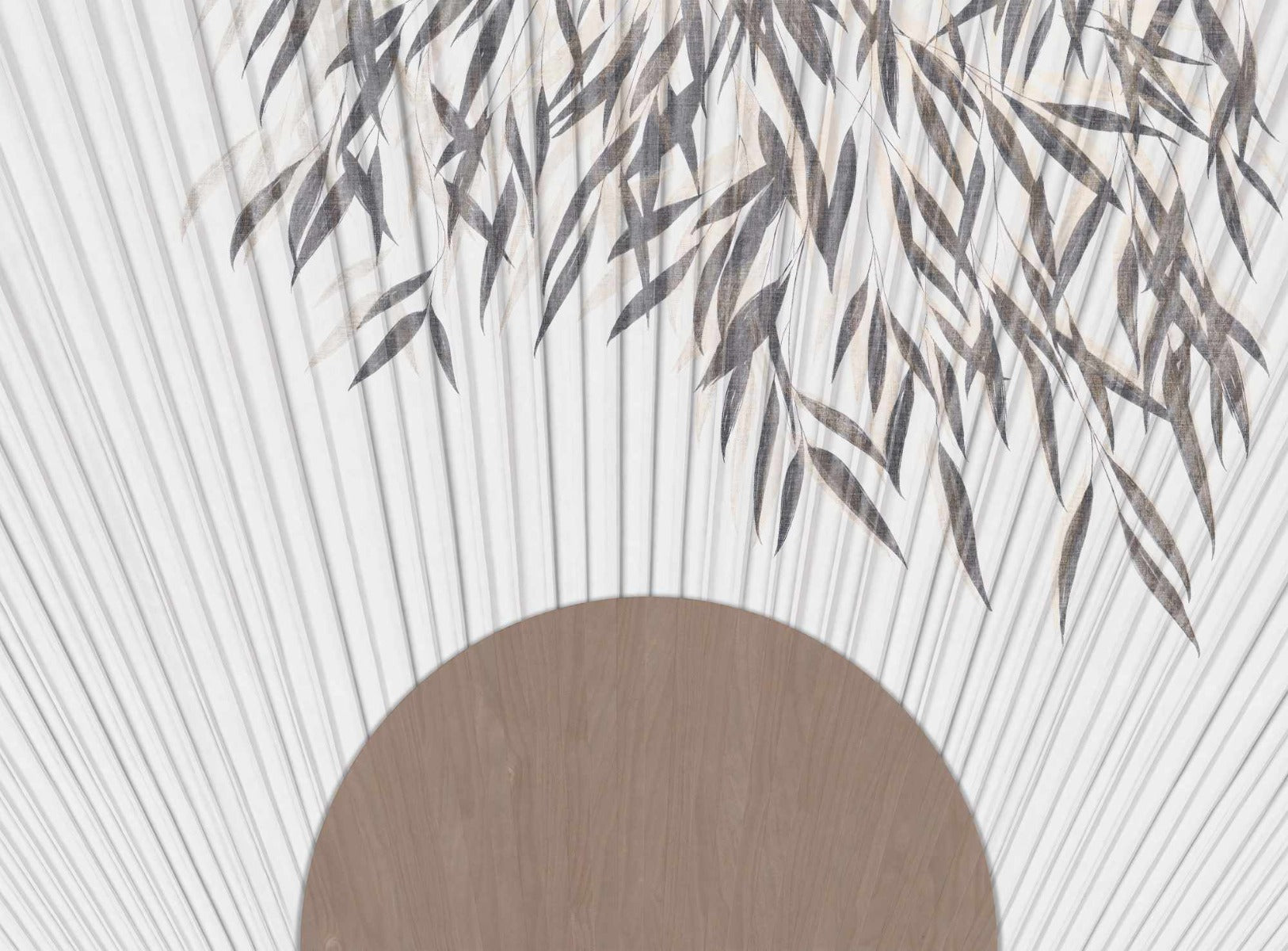 Striped Illustration Wallpaper Mural