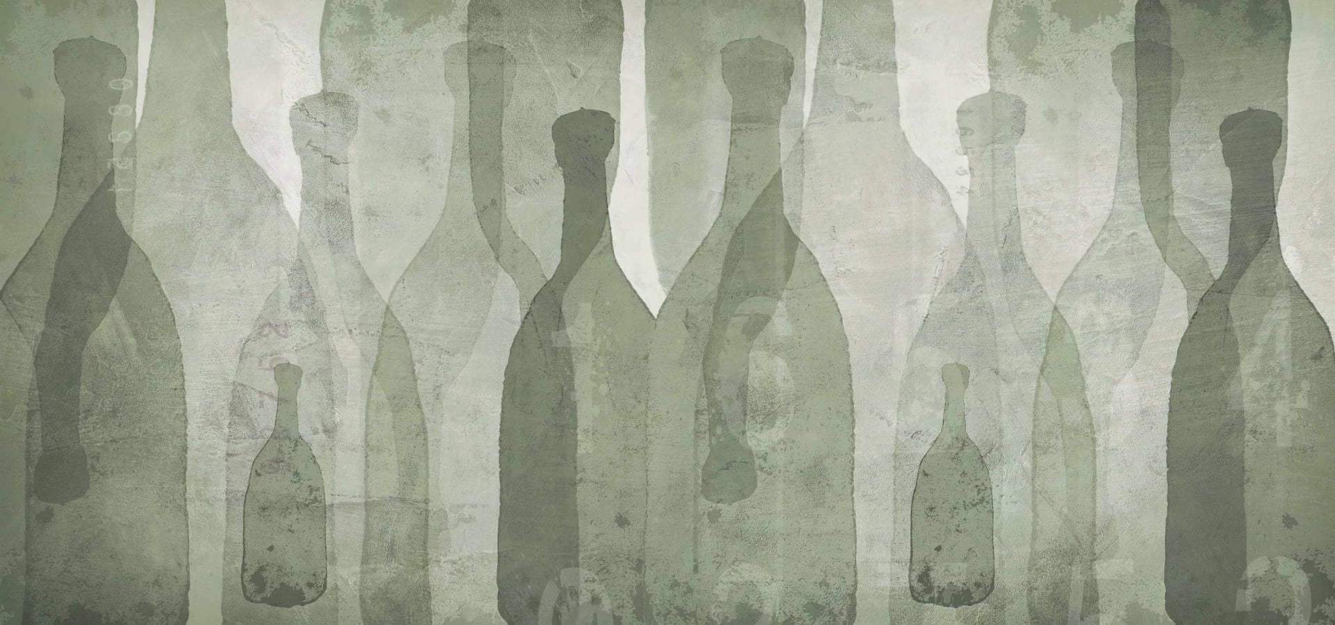 Frische Tönung Aquarellflasche Tapete Wandbild