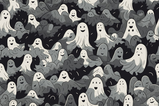 Sfondi di Halloween dei fantasmi in bianco e nero