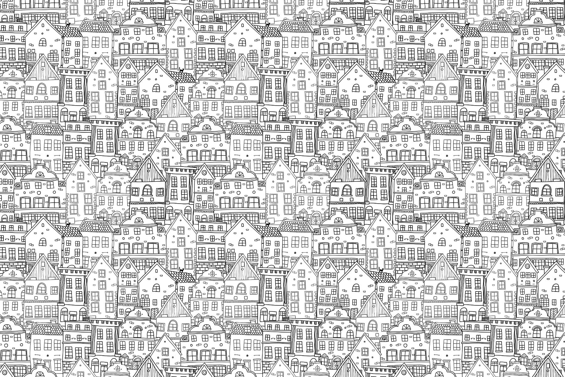 Abstrakte Gemeinde Wallpaper Wandbild in your room — zoomed