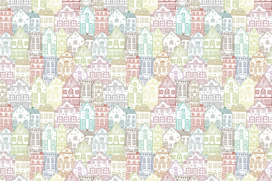 Kalejdoskop Townscape Wall Mural