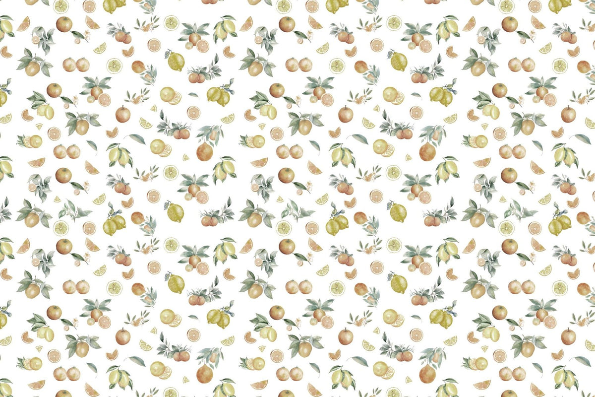 Sommer Zitrusmedley Wallpaper Wandbild in your room — zoomed
