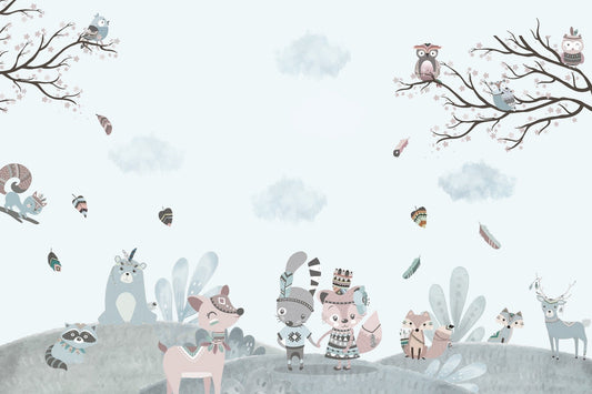 Charming Critters Storybook Mur Mural