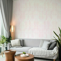 Hand-painted vertical lines in soft pink
