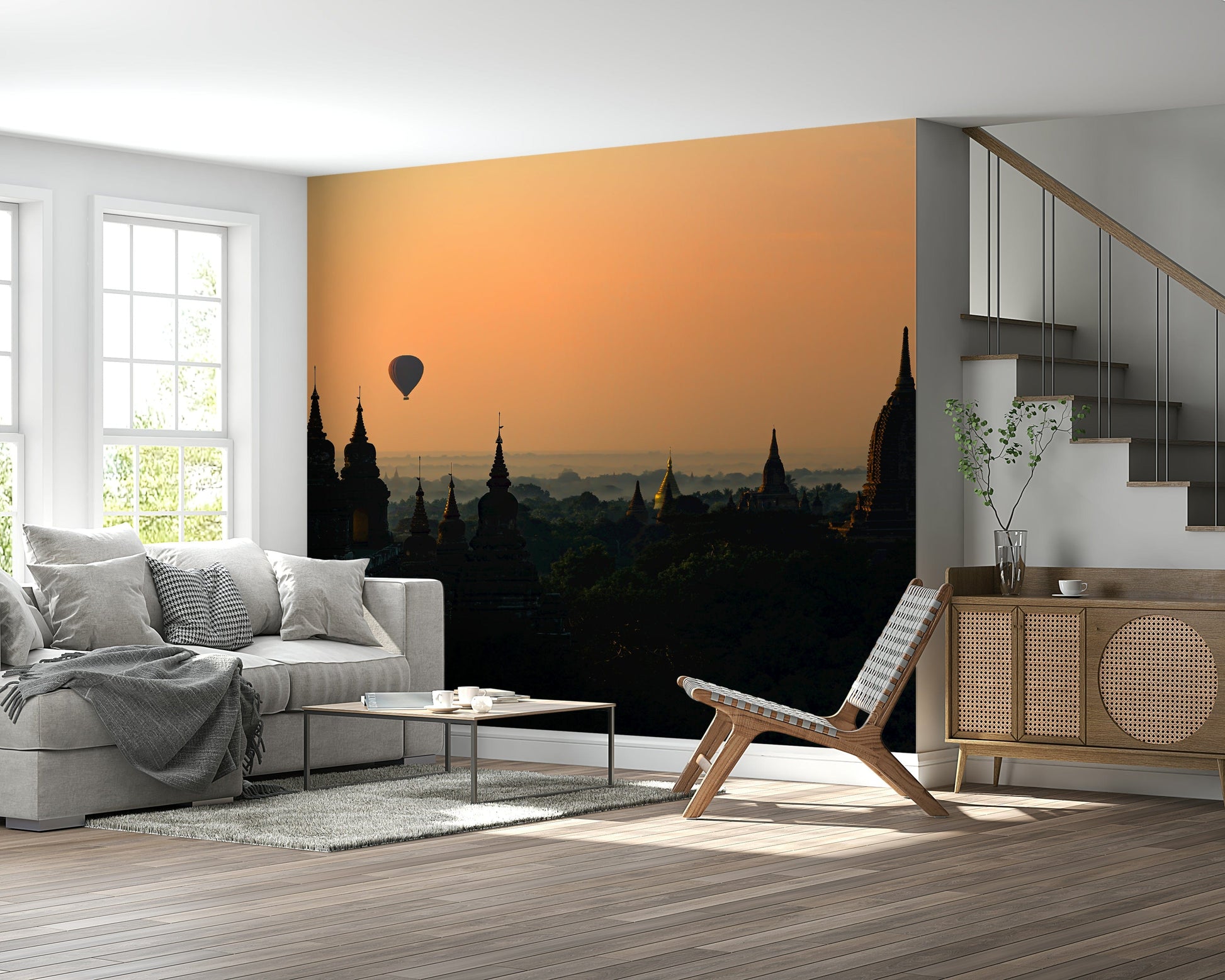Bagan Dawn Wallpaper — peaceful dawn scene with pagodas and soft natural light.
