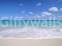 A decorative wall covering with a coastal aesthetic.